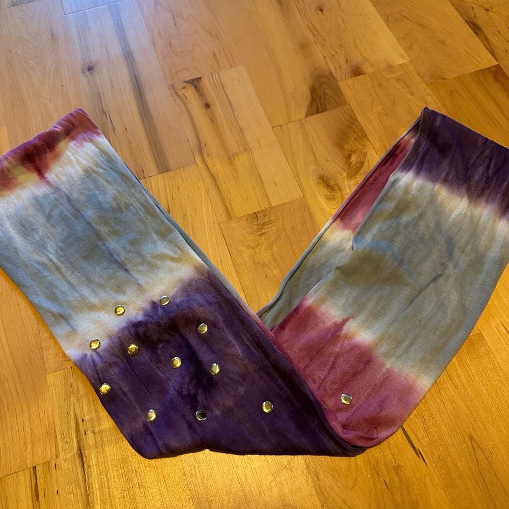 Purple, Grey, and Magenta Scarf